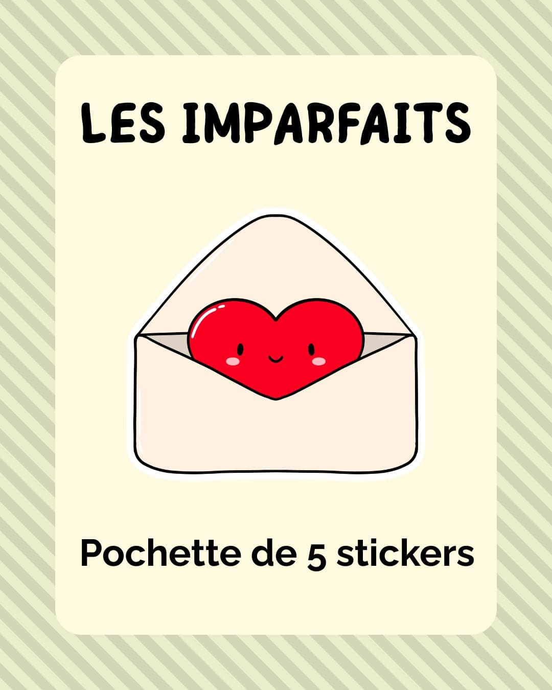 Pochette de 5 stickers imparfaits
