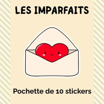 Pochette de 10 stickers imparfaits